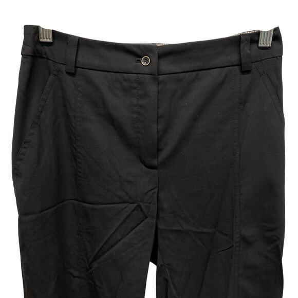 Annette Gortz Women's EUR 38 US 4 Wool‎ Blend Slacks Trousers Black Dress Pants - Picture 2 of 9